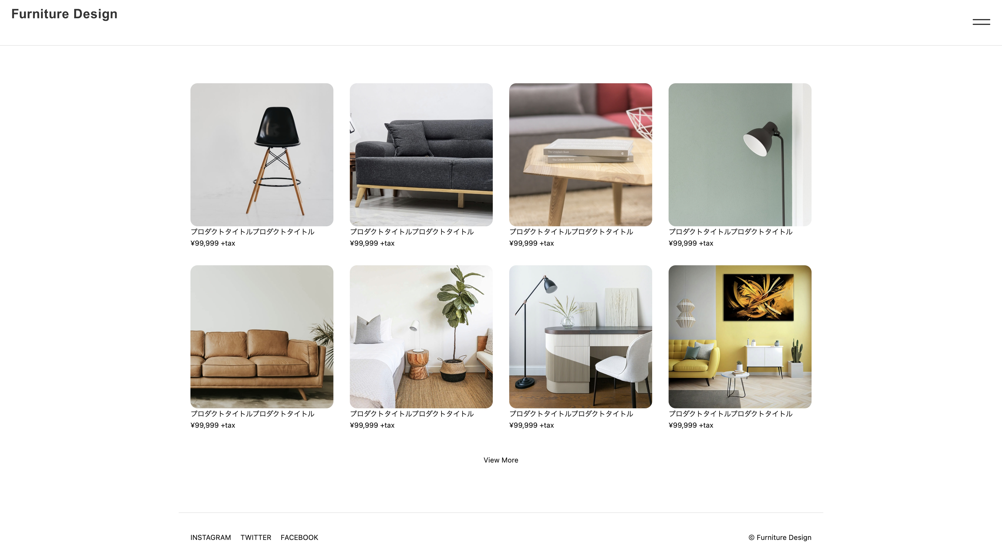 Furniture website